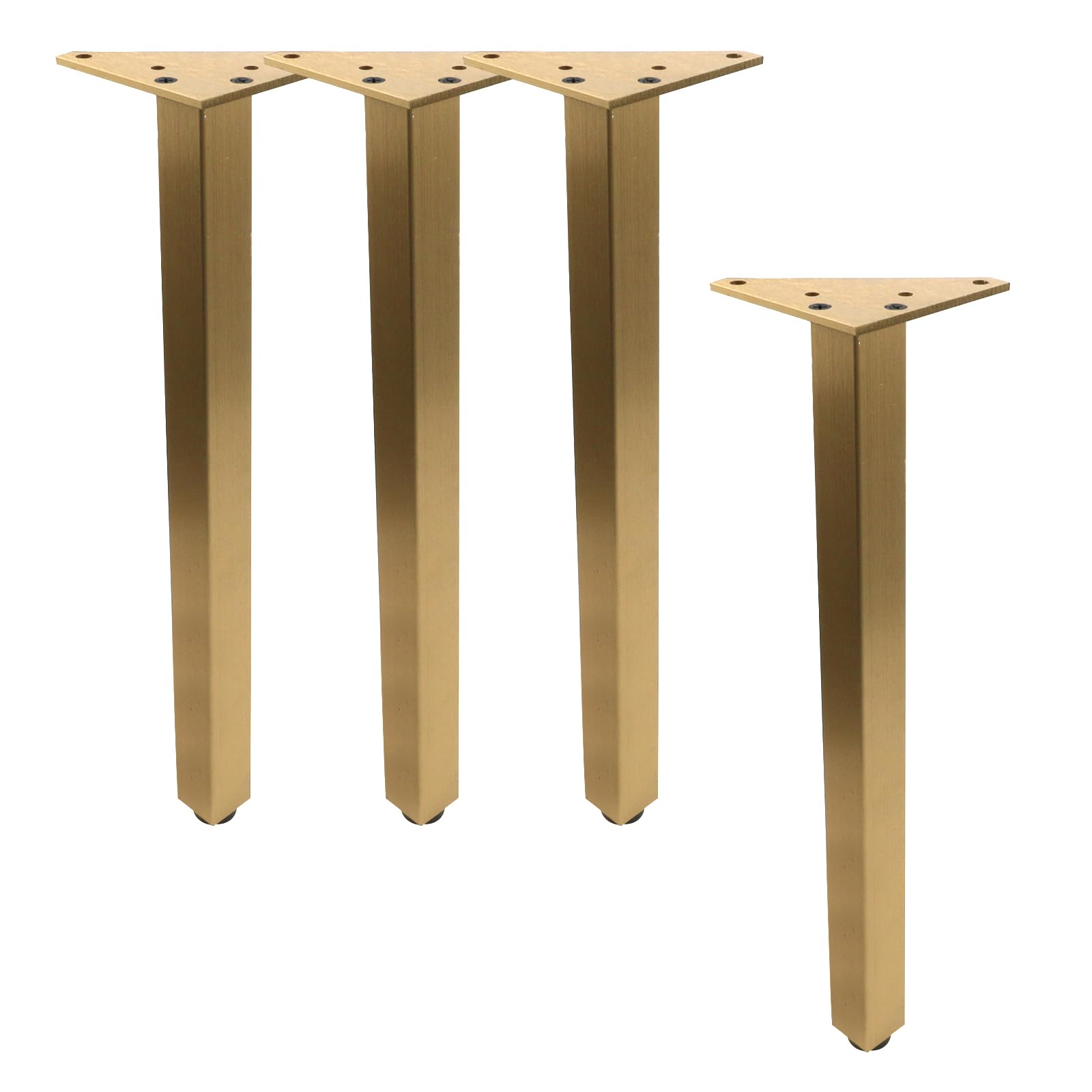 Photo 1 of Geesatis 14 Inch Heavy Duty Adjustable Table Legs - Set of 4, 1000lbs Capacity, Aluminum Alloy Furniture Legs for Desks, Cabinets, Sofa & Bed with Pre-Attached Screws (Vintage Bronze)
