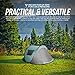 Vitchelo 2 Person Instant Automatic Pop Up Cabin Tent Water Rain Proof Ultralight Quick Easy Set Up Dome Tents with 2 Doors Windows Mosquito Netting for Kids & Adults Outdoor Camping Backpacking