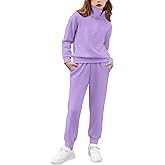Arshiner Girls 2 Piece Outfits Sweatsuit Set Half Zip Lapel Collar Long Sleeve Sweatshirt Sweatpant Tracksuit Sets