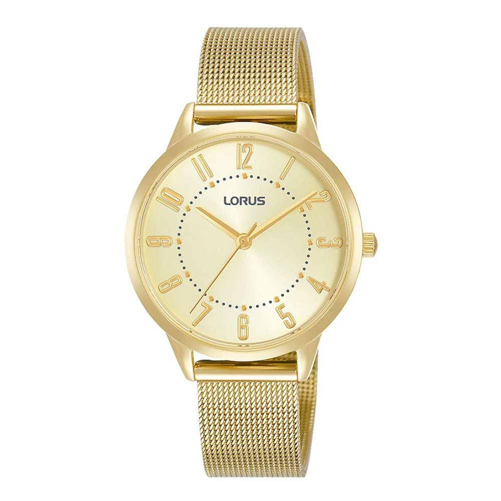 Lorus 32025148 Women's Analogue Quartz Watch, Gold, One Size, Bracelet