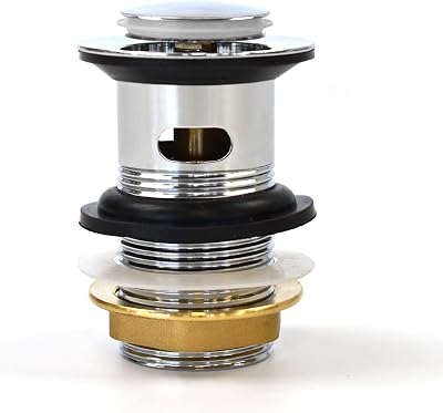 Xcel Home Slotted Chrome Click Clack Basin Waste G 1 ¼ BSP Connection