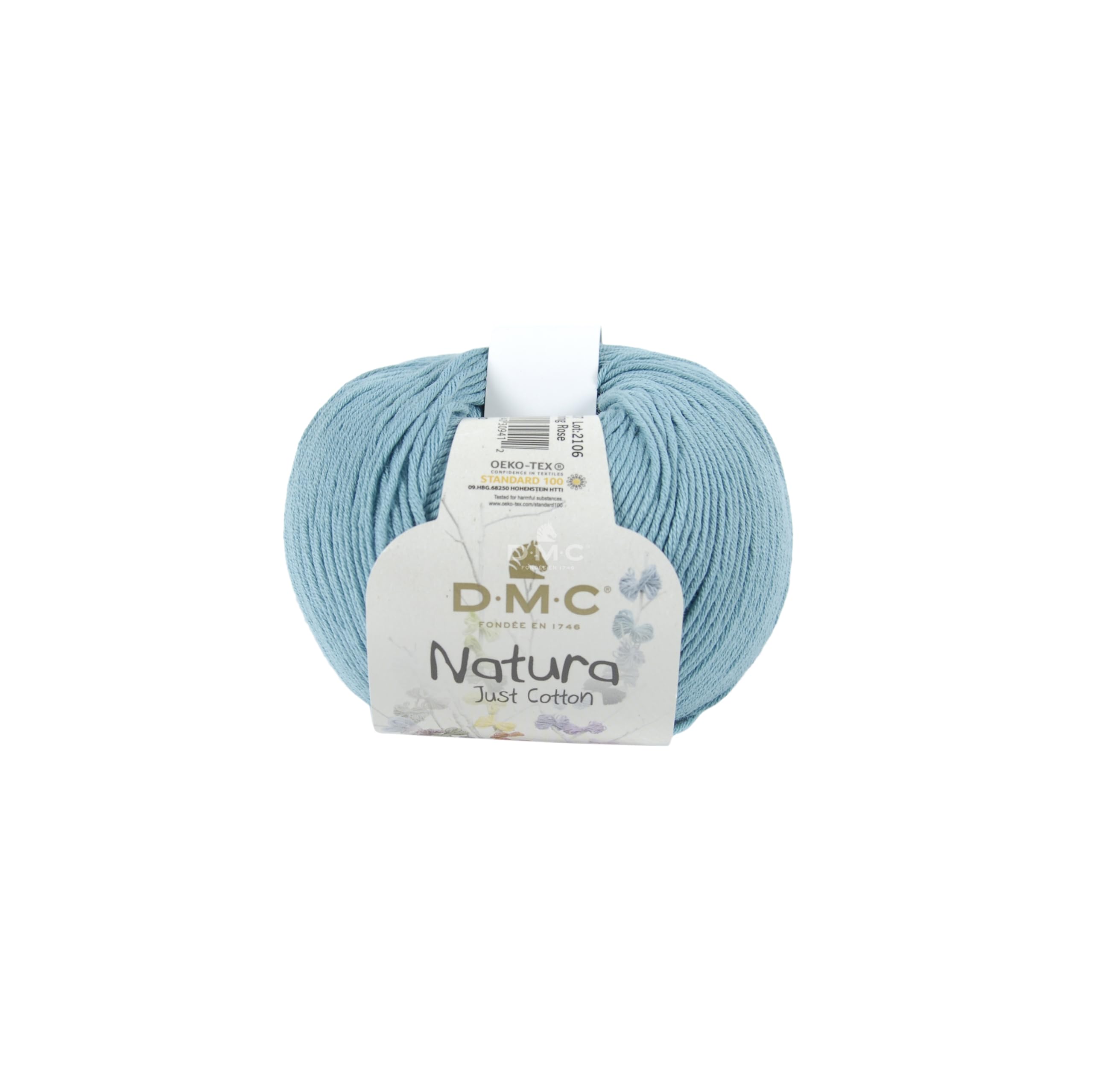 DMC Natura Yarn, 100% Cotton, Turquoise (N49), 50g — image 1