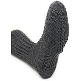 WARRIOR ALPACA SOCKS • Extra Wide • Loose Top • Terry Lined Alpaca Socks • Unisex • Comfort Band • Crew