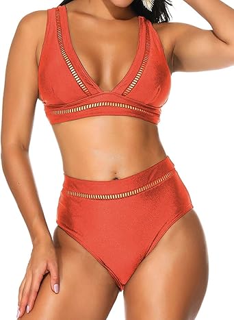 Bandage swimsuit high waist Clearance