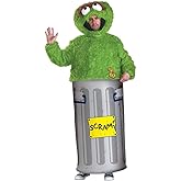 Disguise Mens Oscar The Grouch Adult Sized Costumes, Green, X-Large 42-46 US