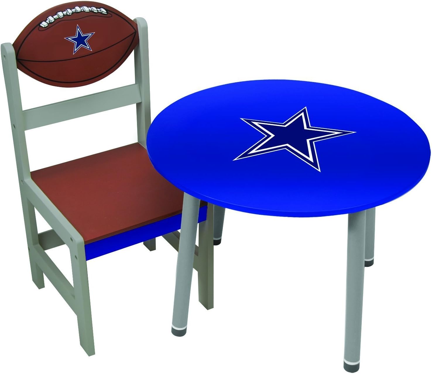 Dallas Cowboys Wooden Team Table Childrens Tables Sports & Outdoors