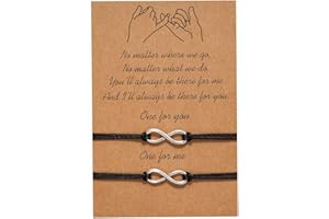 DORAFO Pinky Promise Distance Matching Bracelet, Best Friend Bracelets Matching Couple Bracelet for Bff Friendship Relationship Boyfriend Girlfriend Valentines Gift