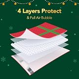 Switory Christmas Padded Envelopes A4 8.5x12 Inch Bubble Mailers Red Green Bow view 4