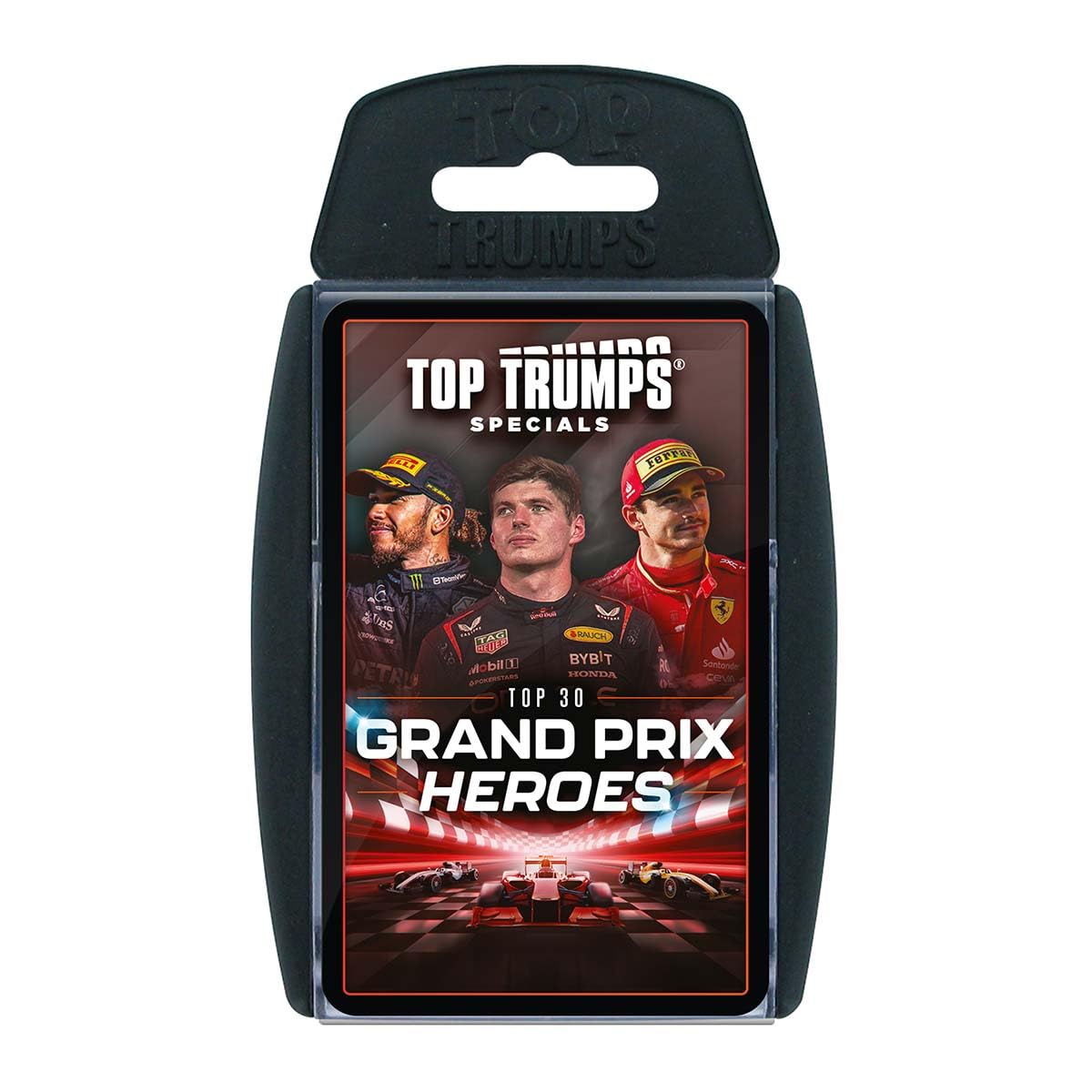 Top Trumps Grand Prix Specials Card Game, Play with Max Verstappen, Carlos Sainz and Emerson Fittipaldi, educational gift for ages 8 plus