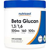 Nutricost Beta Glucan Powder 100 Grams - 1,3/1,6 - Non GMO