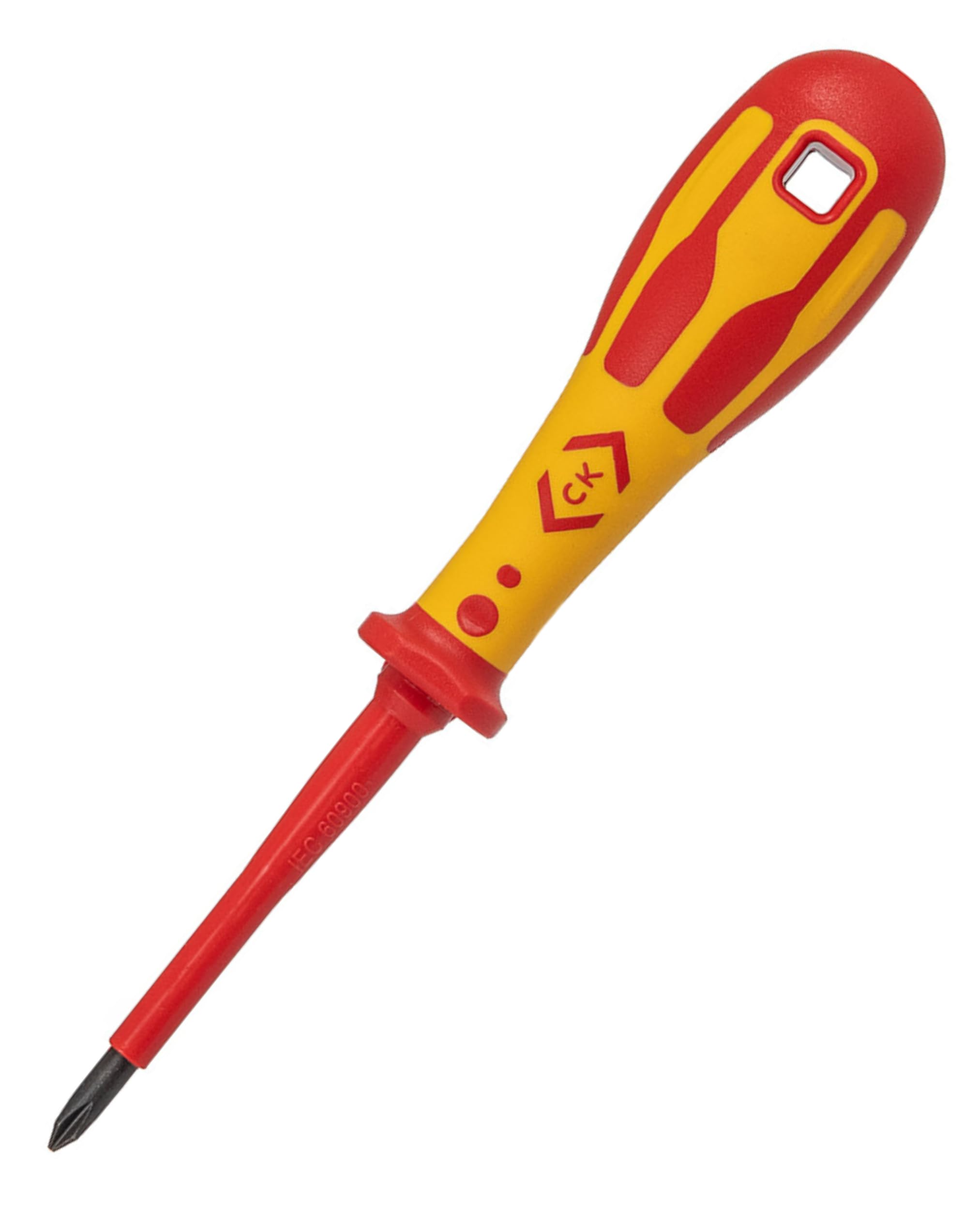 C.K Dextro VDE Phillips Head Screwdriver PH1 x 80mm, Electricians Insulated Philips Screwdrivers, 10,000v Test, Gripping Precision Tip, Electrical Terminal Screw Driver, Heavy Duty Hand Tools T49142-1