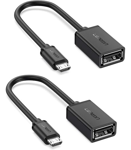 Câble Adaptateur USB OTG PremiumCord 14cm - USB Femelle Vers Micro USB + Alimentation
