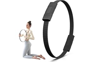 Zmarthumb Pilates Ring, 13.5" Silicone Magic Pilates Fitness Circle with Dual Grip, Lightweight & Durable Flexible Resistance Exercise Equipment for Toning Arms, Thighs, Legs, Core