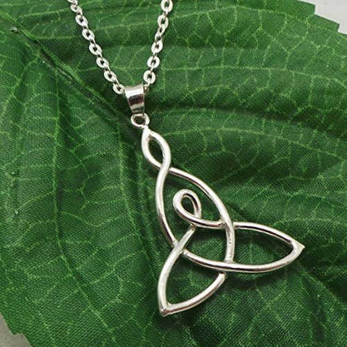 mother and daughter knot necklace
