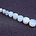 ZS Single Flare Clear Opalite Moonstone Ear Plugs and Tunnels with O-Ring Stretcher Expander Pair (1/2