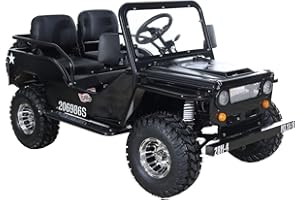 X-PRO Ranger 125 125cc Go Kart with 3-Speed Semi-Automatic Transmission w/Reverse, Big 18" Aluminium Rim Wheels!(Black)