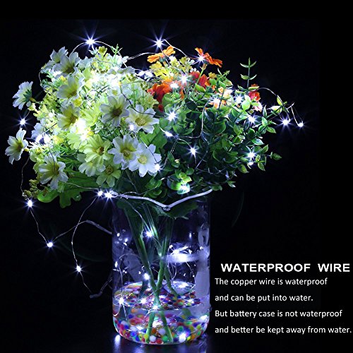 AlleTechPlus 8 PCS 20 LED Fairy Lights, 7.2ft Valentines LED String Lights, Waterproof DIY Romantic Mood Lights for Home, Wedding, Bedroom, Party & Holiday Decoration (White)