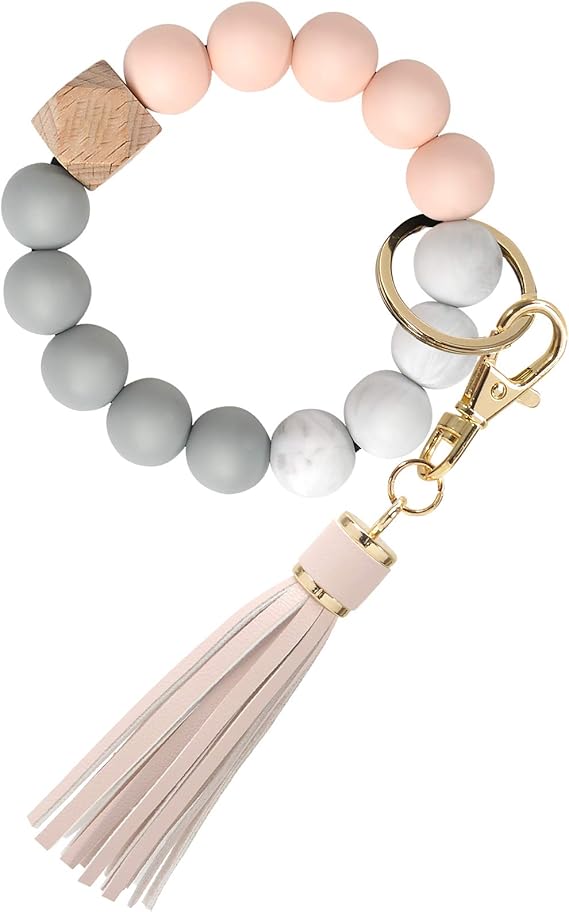 rubber key ring bracelet