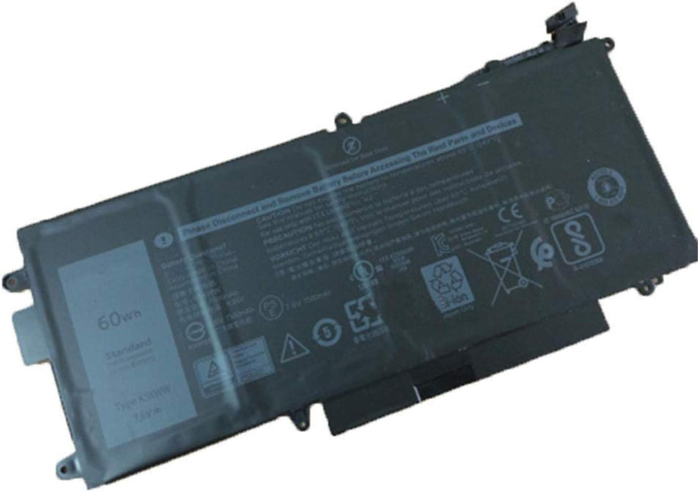 K5XWW N18GG 6CYH6 71TG4 725KY J0PGR Laptop Battery Replacement for Dell Latitude 5289 E5289 7389 7390 2-in-1 P29S001 P29S002 L3180 Latitude 12 5000 5289 P29S001 2-in-1 Ultrabook Notebook(7.6V 60Wh)