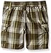 Calvin Klein Baby Boys' Jersey Polo Shirt and Plaid Shorts, Yellow, 18 Months