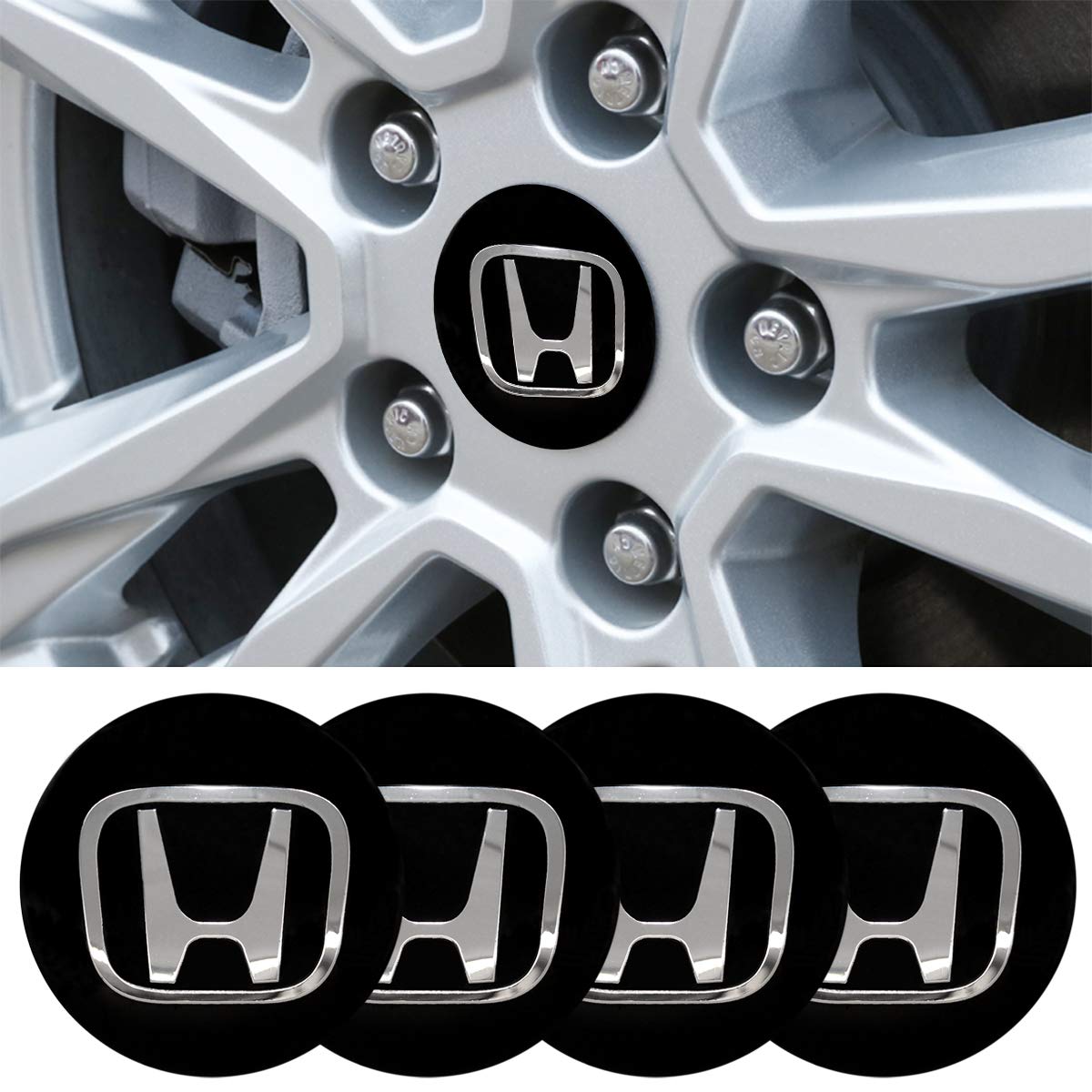 Buy 4 x 56.5mm Car Lettering BBS Wheel Center Cap Sticker Wheel Emblem