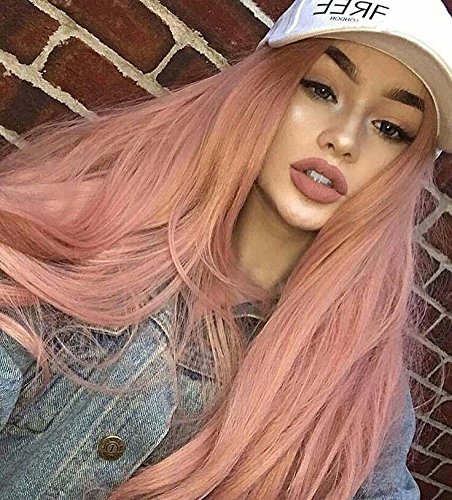 Zenith Classic Pink Lace Front Wigs for Party Fashion Cute 