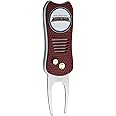 Team Golf NHL Switchblade Divot Tool with Double-Sided Magnetic Ball Marker, Features Patented Single Prong Design, Causes Less Damage to Greens, Switchblade Mechanism