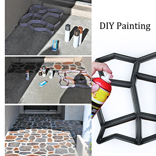 CJGQ Plastic Walking Path Maker Mold Garden DIY Lawn Concrete Path Paving
