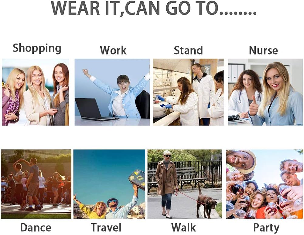  | Women's Comfortable Working Nurse Shoes Non-Slip Adjustable Breathable Walking Buffer Fitness Casual Nursing Orthotic Lightweight Shoes Arthritis, Diabetes Heel Pain, Foot Pain, Plantar Fasciitis | Walking