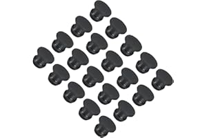 MECCANIXITY Silicone Snap in Locking Hole Plugs Rubber Panel Seal Cover Flush Type Panel Round for Kitchen Rubber Bulkheads W