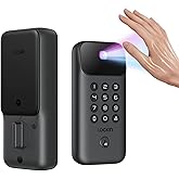 Lockin Veno Go Palm Vein Smart Lock with Built-in Wi-Fi & Matter, Keyless Entry Smart Deadbolt Door Lock, 5 Unlock Methods, ANSI Grade 3 Security, 7-Month Rechargeable Battery, IP53 Waterproof