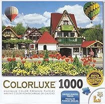 Colorluxe 1000 Piece Puzzle - Hot Air Balloons Helena, Georgia by Lafayette Puzzle Factory