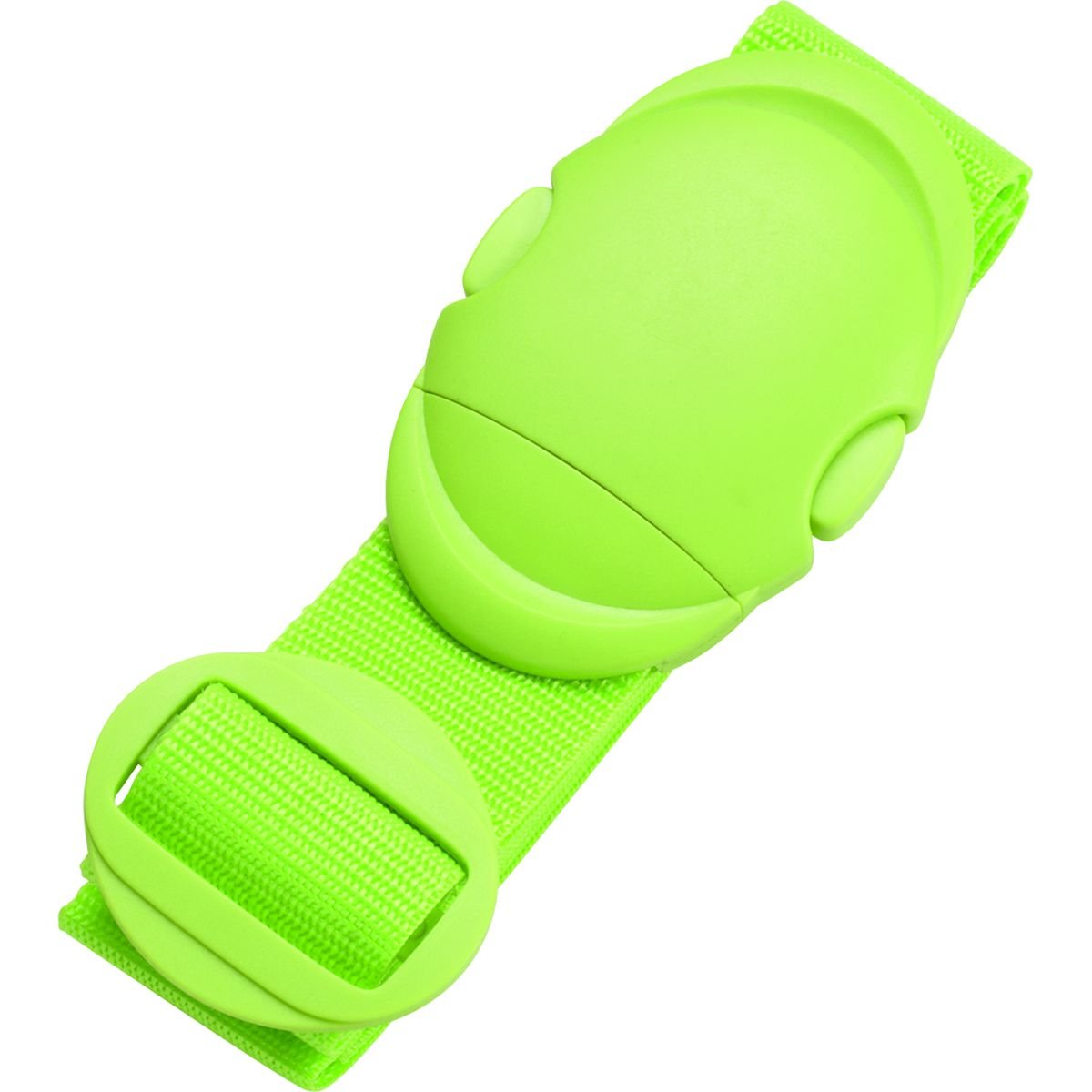 JSA Luggage Strap Made of Durable Polyester with Click Lock Luggage Strap, 180 cm, Light Green, Green, 180 cm, Luggage Strap