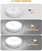 KALAHOL Motion Sensor Lights Indoor 10 Pack USB Rechargeable Cabinet Stair view 4