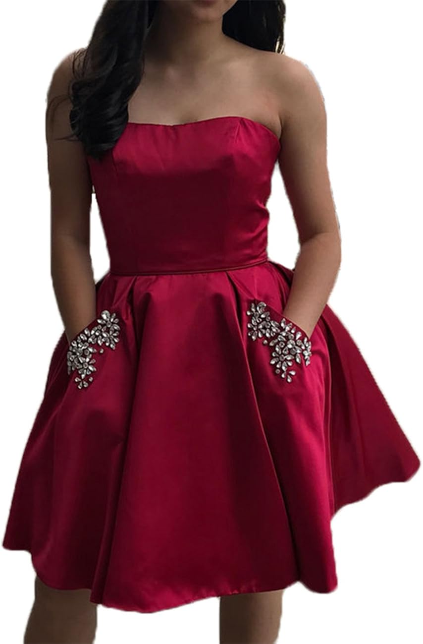 short prom dresses with pockets