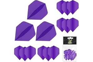 MageRabbit Extra Thick Standard Dart Flights, 5 Sets (15 Dart Flights), 5 Colors,Dart Accessories, Dart Flight Sets for Soft Darts and Steel Darts