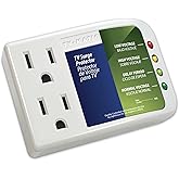 Electronic Voltage &amp; Surge Protector for Smart TV, Game Consoles and Entertainment Center, Protects Against High and Low Voltage, Brownout, Spikes, Power Failure