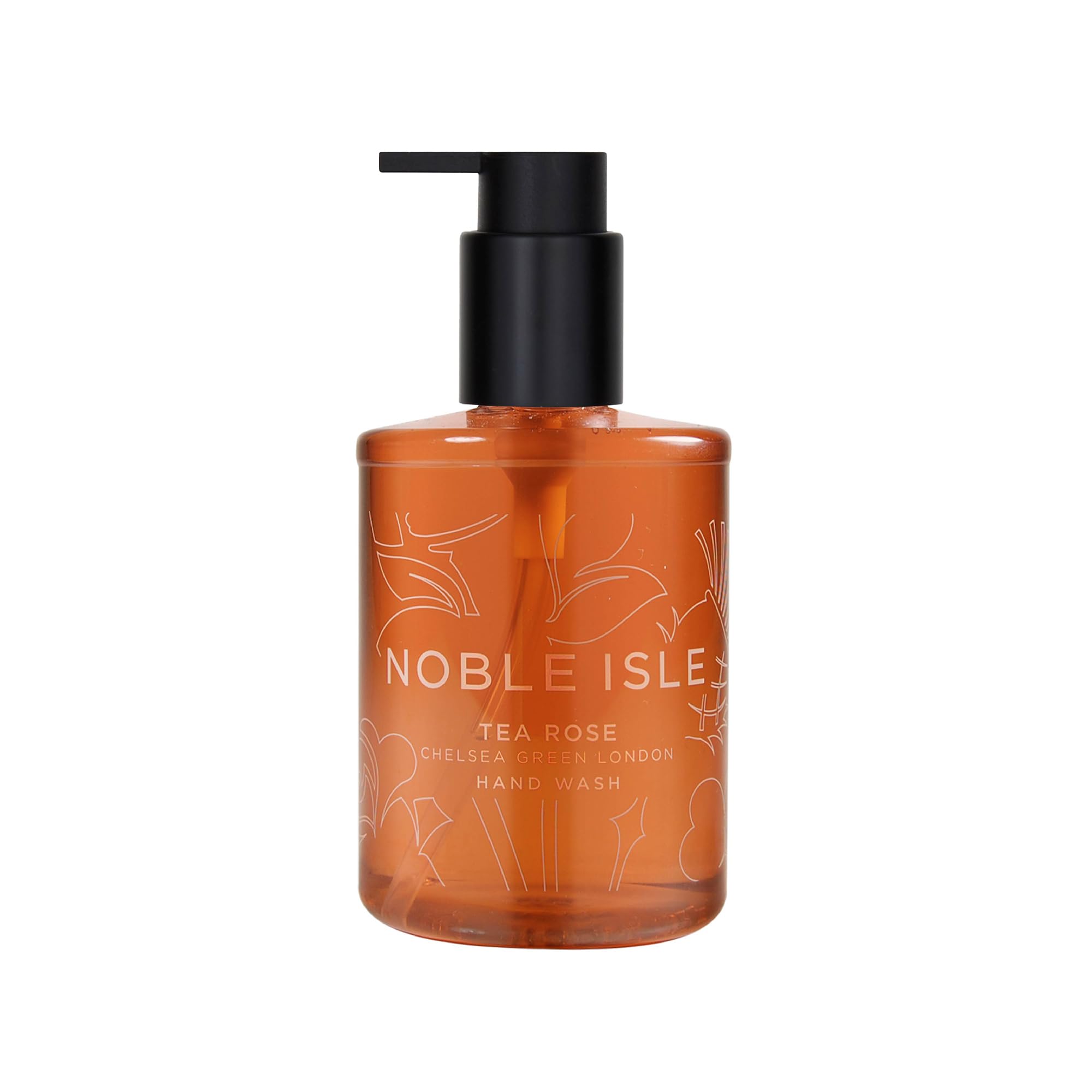 Noble Isle Hand Wash | Luxury Tea Rose Hand Wash Liquid Soap For Men & Women | Organic, Vegan Friendly, Real Perfume, Britain In A Bottle Hand Soap | Made In The UK - 250 ml