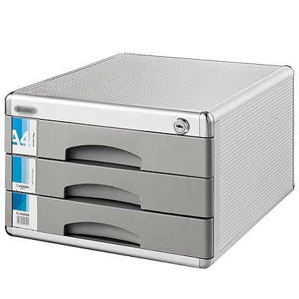 Wanli666 Aluminum Alloy Storage Drawers Desk Storage Unit