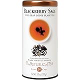 The Republic Of Tea Blackberry Sage Black Full Leaf Tea, 3.5 Oz / 50 - 60 Cups