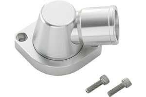 FLASHPOWER Billet Swivel Thermostat Housings Water NecK 90 1.5" LS Engine Clear