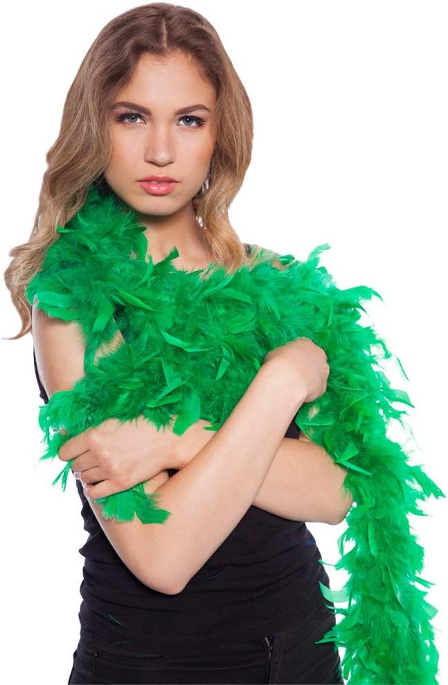 Folat 62076 Feather Boa Green 180cm