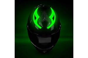 ZUOYOUZ Motorcycle Helmet Light,3 Modes Driving EL Light Strips,Helmet Light Strip,Night Riding Signal Light Decoration Kit