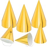 zsccxq 24 PCS Party Cone Hats DIY Birthday Paper Cone Hats for Kids and Adults Birthday, Baby Shower, Bridal Shower