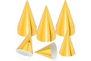 zsccxq 24 PCS Party Cone Hats DIY Birthday Paper Cone Hats for Kids and Adults Birthday, Baby Shower, Bridal Shower