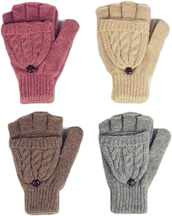 Amazon Kalucia 手袋 ミトン 指切り フィンガーレス グローブ レディース 2wayニット手袋 Z 174 グレー 手袋 通販