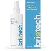 BRIOTECH Eyelid Cleanser, Hypochlorous Acid Spray, Travel, 2 fl oz | Lid and eyelash care to soothe sensitivities, calm redness, bumps, support against irritation, gentle &amp; vegan formula