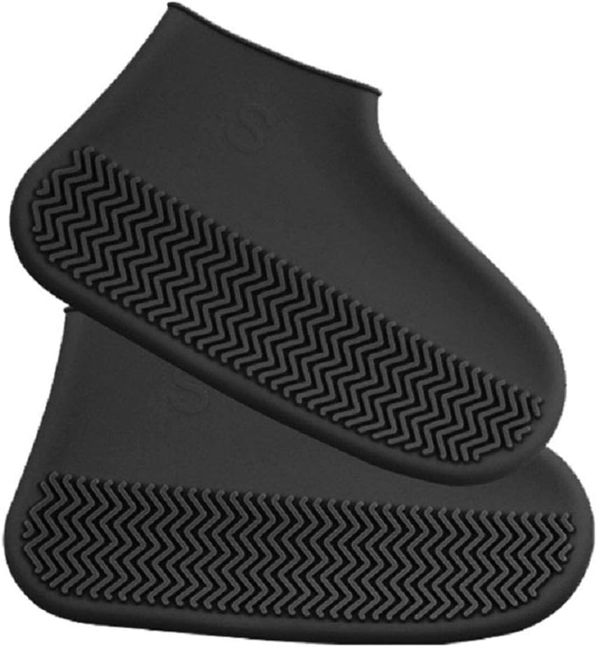 KDRose Rain Shoe Covers, Reusable Silicone Shoe Covers Waterproof Foldable Slip Cycling Outdoor Shoe Covers for Kids,Women,Men
