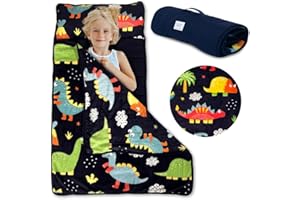 KLEVLY Toddler Nap Mat with Pillow – Oeko-TEX Certified Kids Sleeping Mat for Daycare, Preschool, Travel, and Home – Soft and Cozy, Portable, and Machine Washable – Fits Toddlers Up to 43 Inches