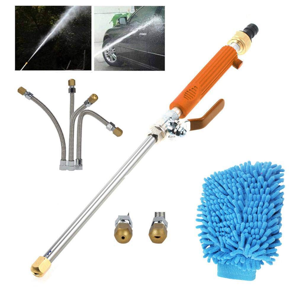 MOGOI Car Washer Water Jet High Pressure Power Washer Spray Nozzle Watering Gun Home Garden Hose Pipe Wand Attachment Best Choice Cleaning (Wand+Washer)